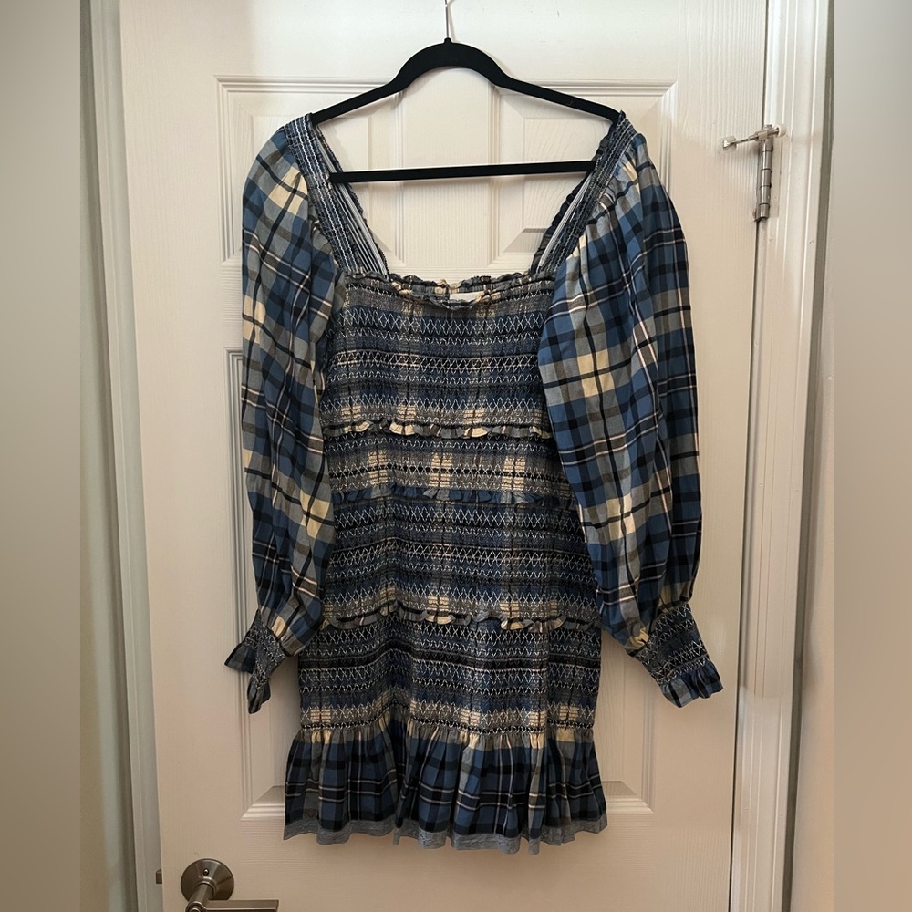 Loveshackfancy Stanley Smocked Checked Cotton-Fla… - image 5